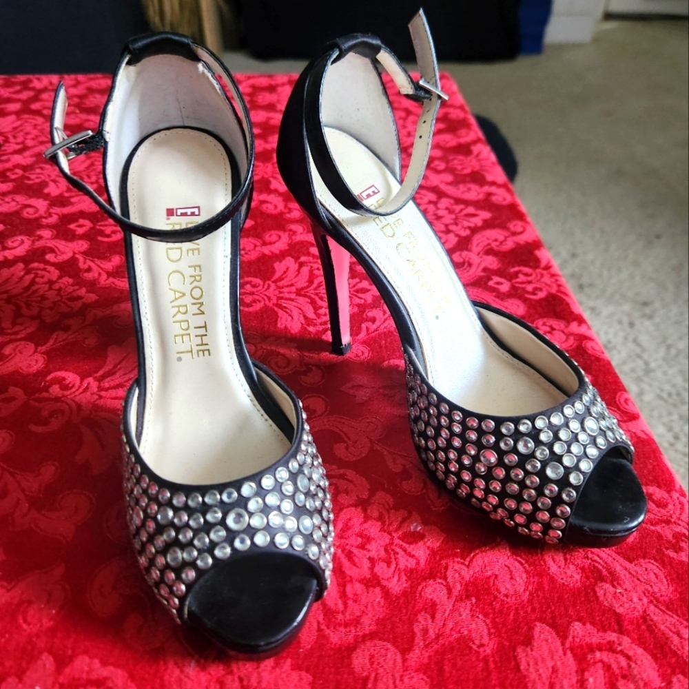 E Live From The Red Carpet Sparkly High Heels - image 1